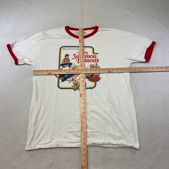 Hot Topic Let's Summon Demons Graphic Tee Thrifted Vintage Style Size XL - Picture 5 of 9